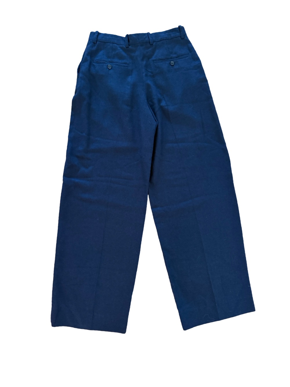 Toteme Wide flannel trousers navy NWT - Picture 7 of 13